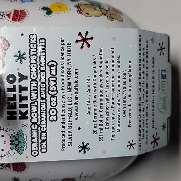 Hello kitty Christmas bowl with chopsticks - Picture 4 of 4